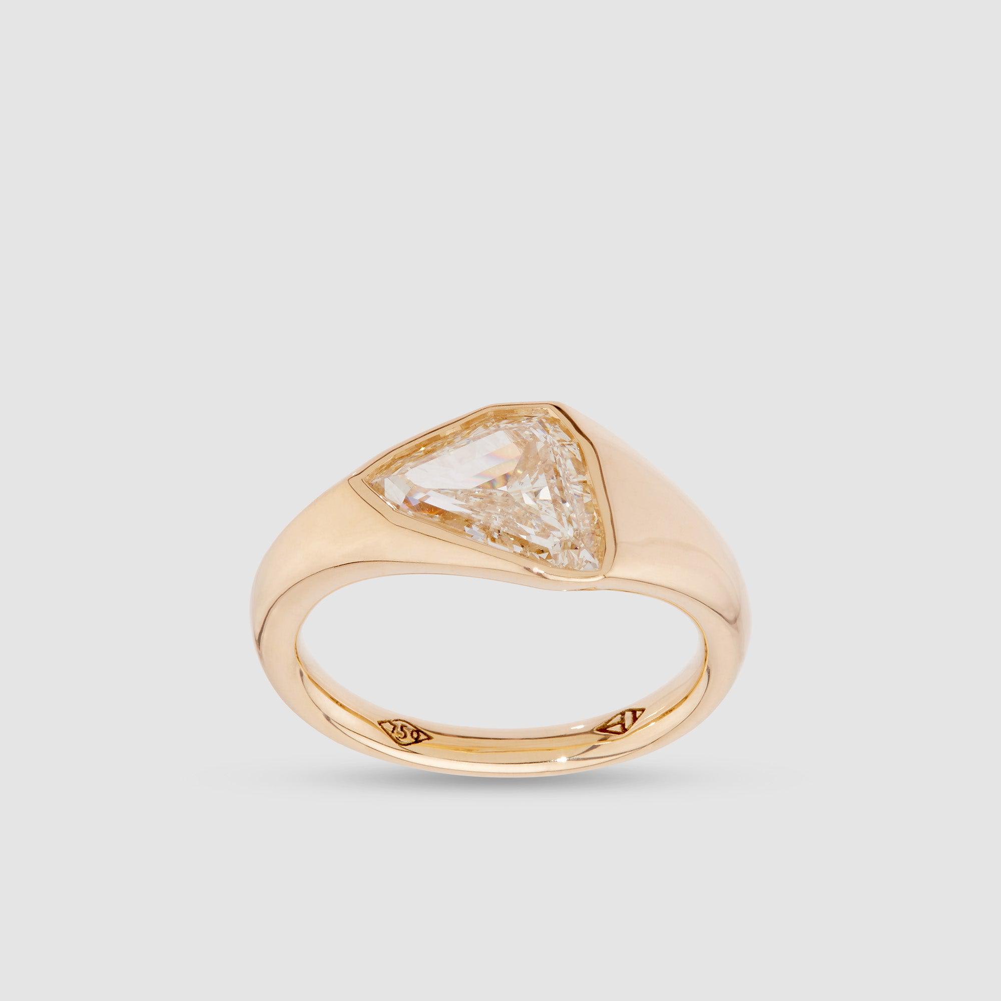 Artemer One Of A Kind Yellow Gold Solitaire Ring by ARTEMER