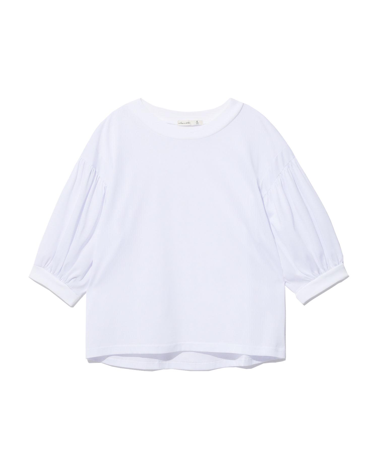 Gathered sleeve top by AS KNOW AS