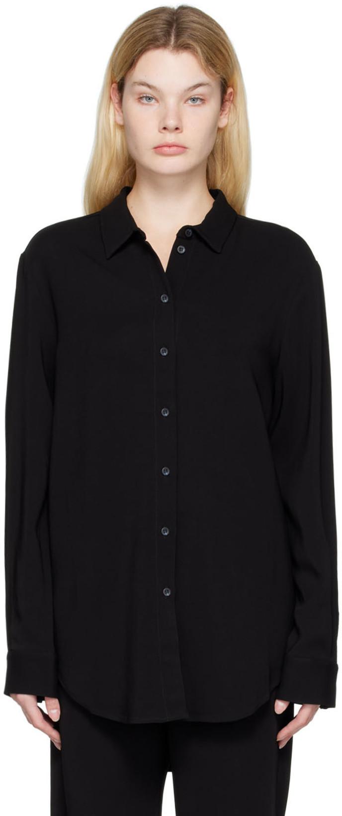 Black London Pyjama Shirt by ASCENO