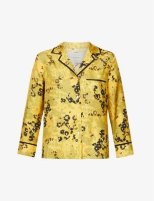 Sydney floral-print silk pyjama top by ASCENO