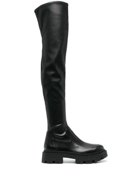 Gill faux-leather boots by ASH