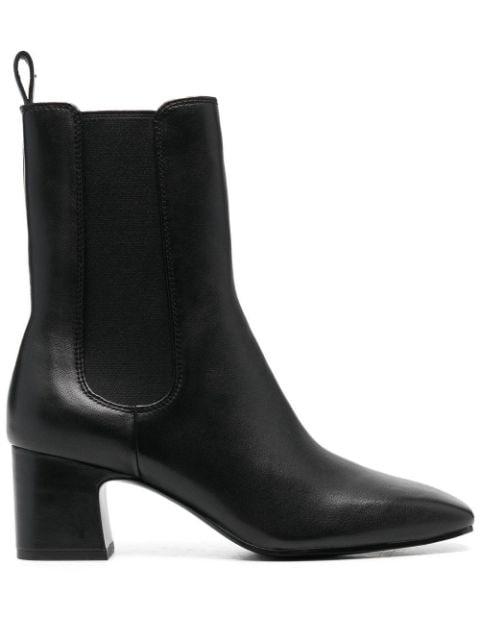 square-toe block-heel boots by ASH