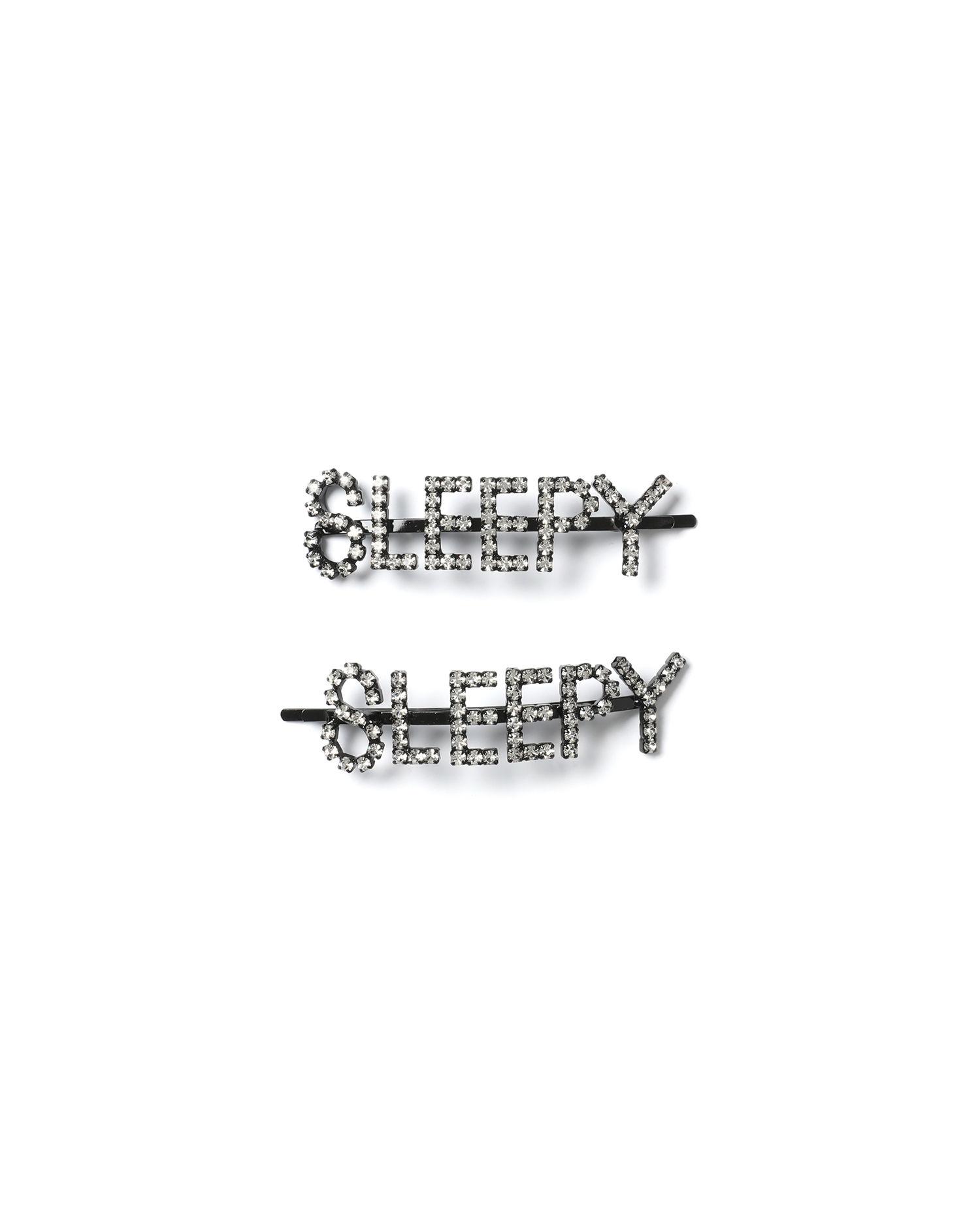 Embellished slogan hairpins by ASHLEY WILLIAMS