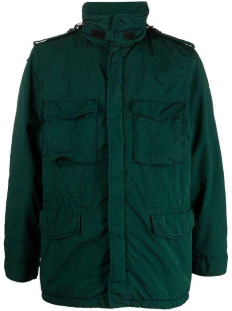 cargo-pocket hoodied coat by ASPESI