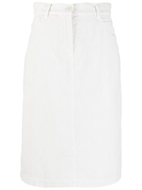 Olympiah Loyo Midi Skirt in White Womens Clothing Skirts Mid-length skirts 