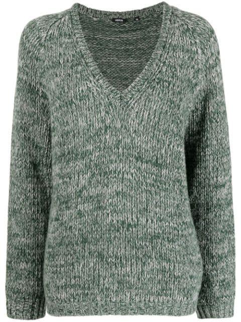 virgin-wool knit jumper by ASPESI