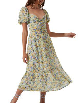 Women's Irma Floral Print Midi Dress by ASTR THE LABEL