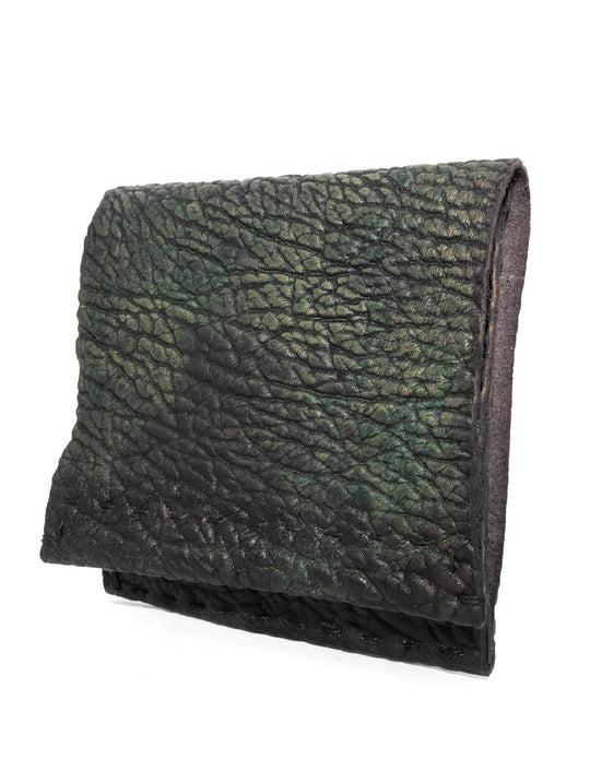 Hand Dyed Horse Shoulder Leather Bifold by ATELIER SKN