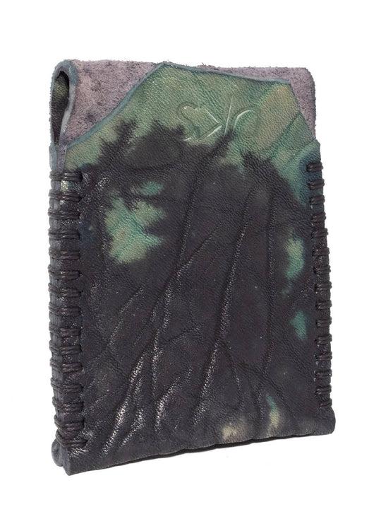 Hand Dyed Leather Portrait Cardholder by ATELIER SKN
