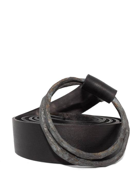 Iron Ring Culatta Leather Belt by ATELIER SKN