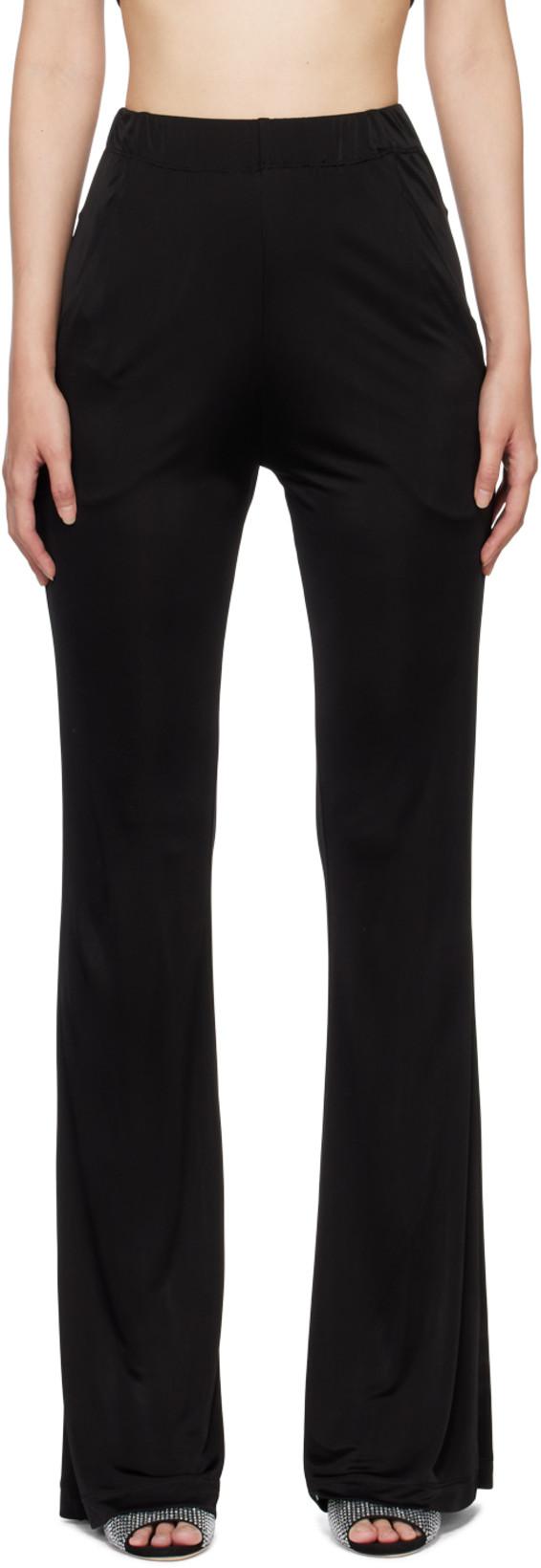 Black Wide Trousers by ATLEIN