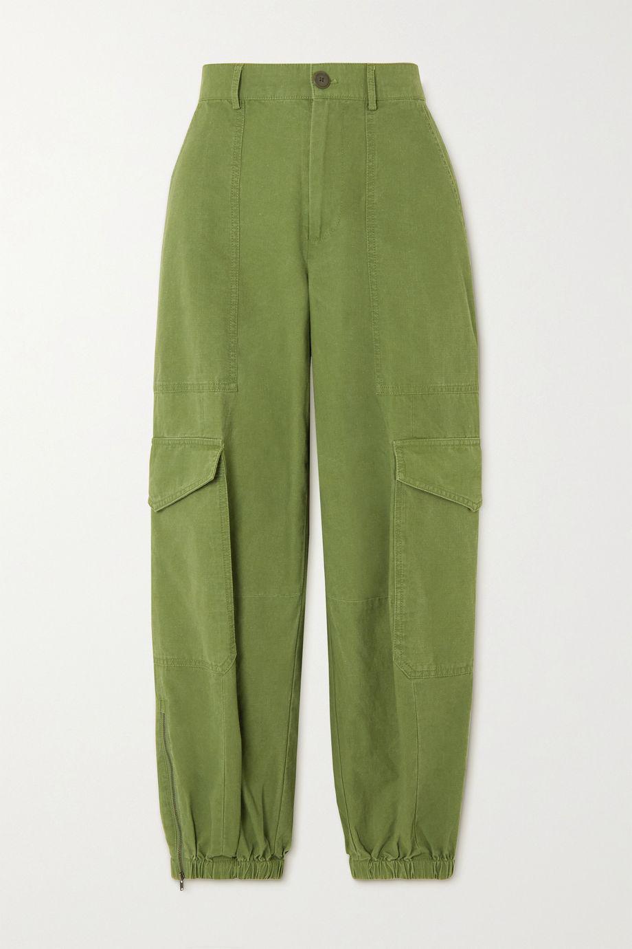 Cropped cotton-ripstop tapered cargo pants by ATM ANTHONY THOMAS MELILLO