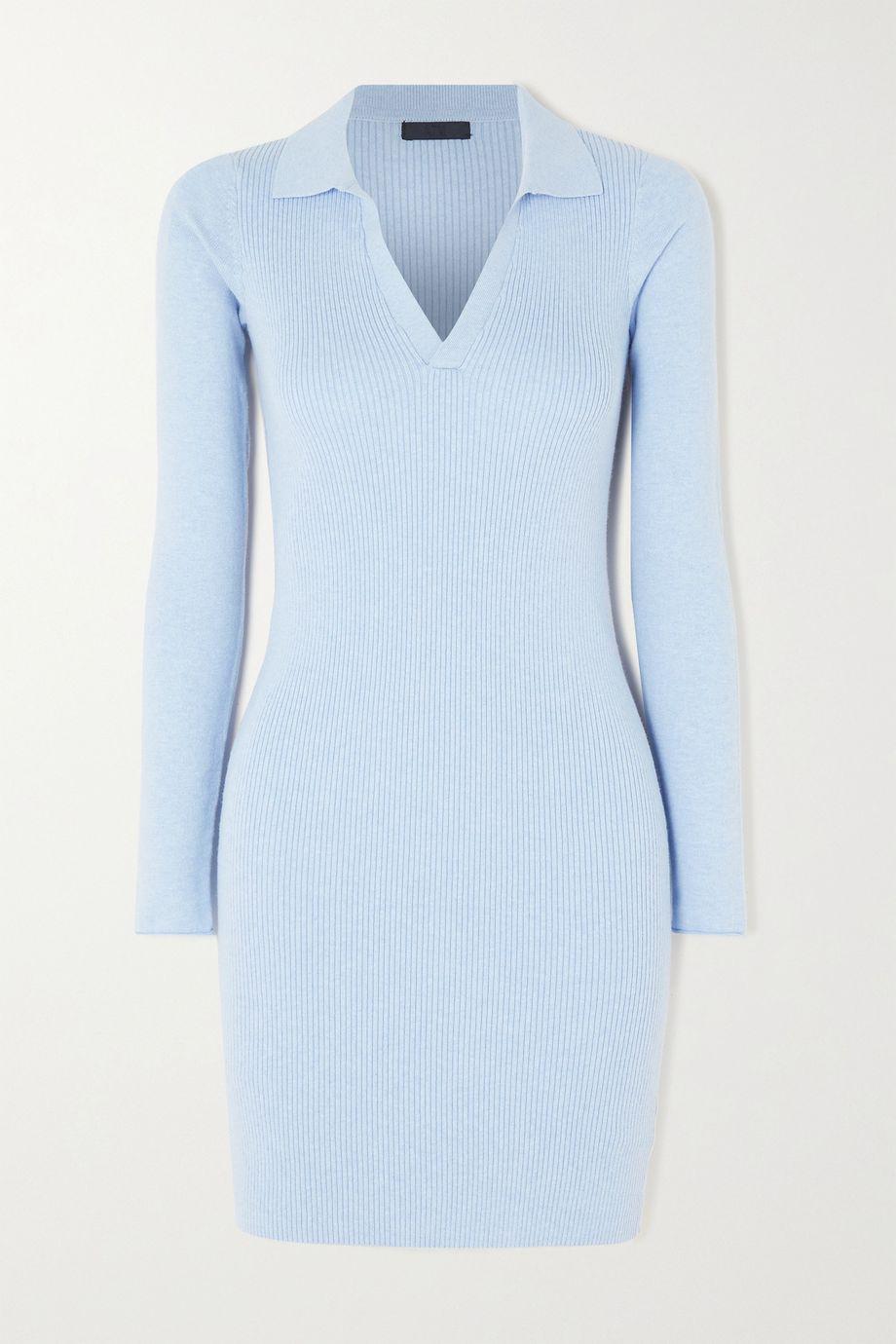 Ribbed cotton and cashmere-blend mini dress by ATM ANTHONY THOMAS MELILLO