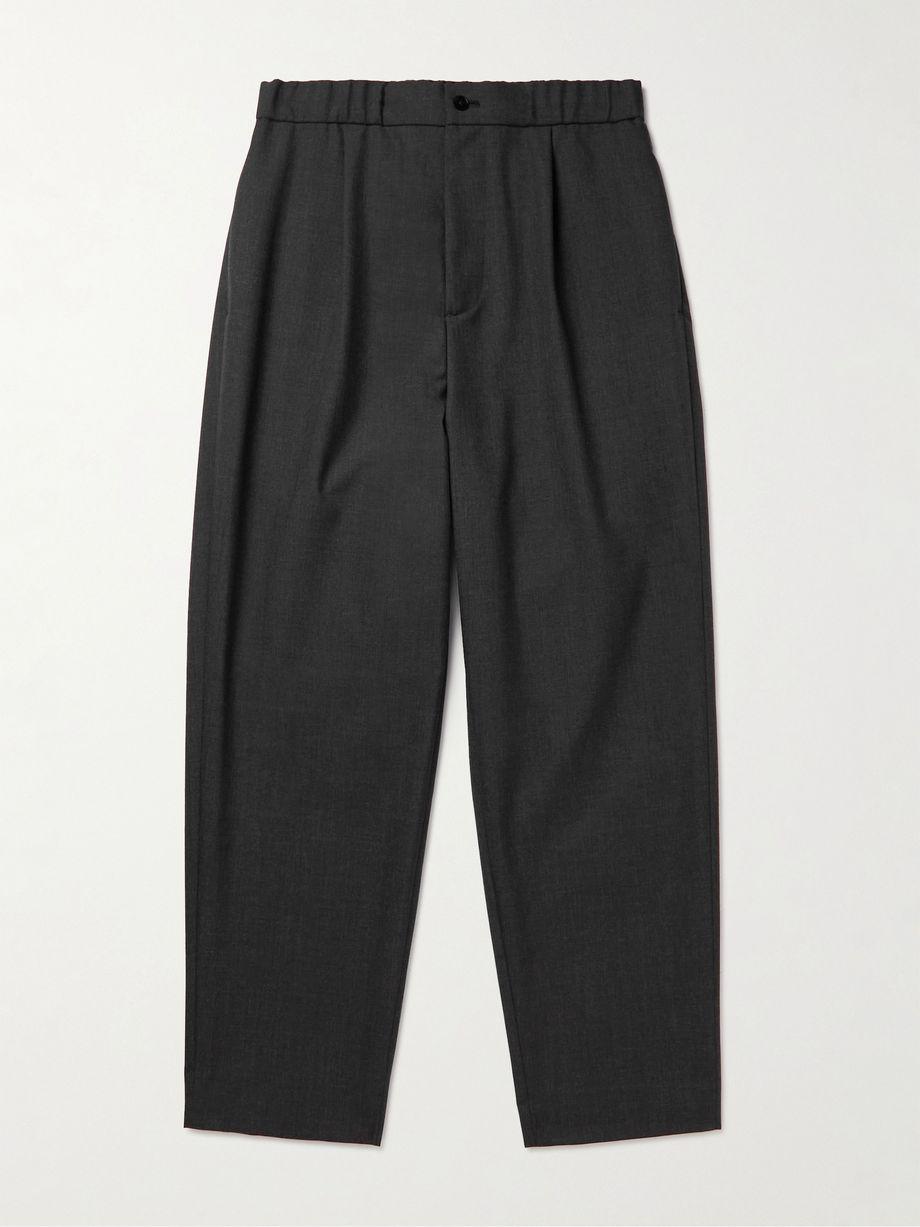 Easy Tapered Wool Trousers by ATON