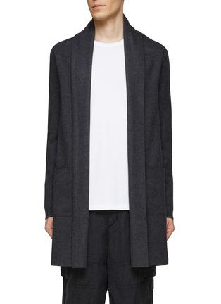 DOUBLE FACE LONGLINE TECHWOOL STOLE CARDIGAN by ATTACHMENT