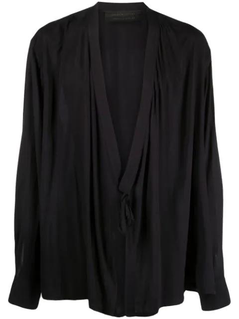 V-neck wrap-style jacket by ATU BODY COUTURE