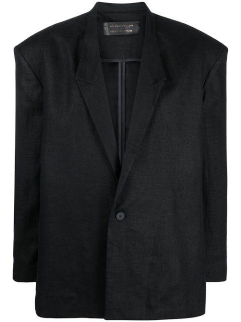 notched-collar single-breasted blazer by ATU BODY COUTURE