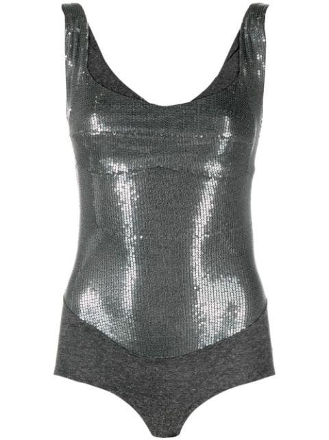 sequinned sleeveless top by ATU BODY COUTURE