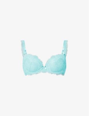 Danse moulded-plunge stretch-lace bra by AUBADE