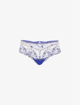 Idylle à Giverny St Tropez mid-rise stretch-woven briefs by AUBADE