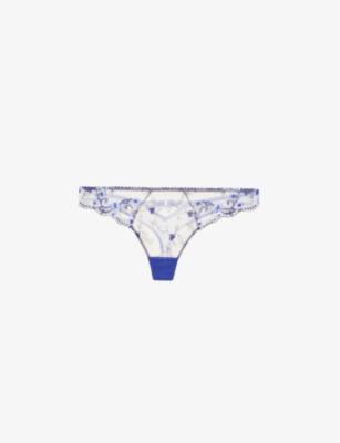 Idylle à Giverny mid-rise stretch-woven briefs by AUBADE