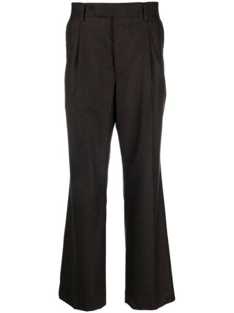 pleated tailored trousers by AURALEE
