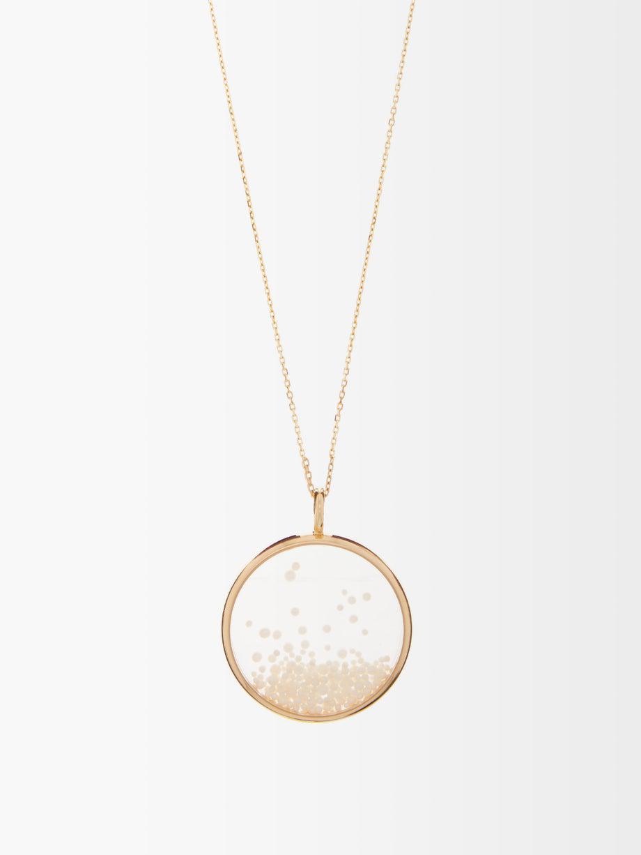 Chivor large pearl & 18kt gold necklace by AURELIE BIDERMANN FINE JEWELLERY