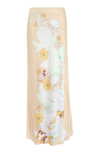 Flower Bomb Silk Maxi Skirt by AUTEUR