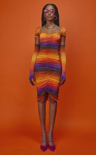 Lucy Ruched Ombre Dress by AUTUMN ADEIGBO