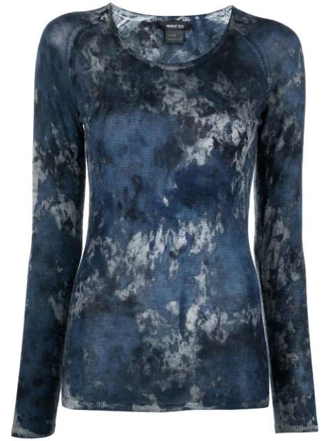 abstract-print crew-neck jumper by AVANT TOI