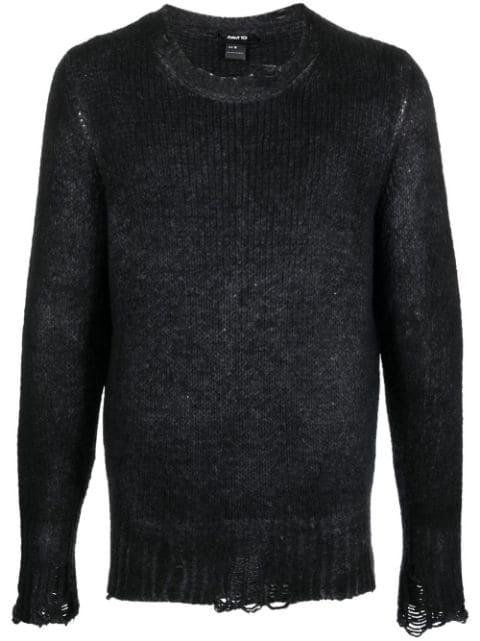 faded-effect distressed jumper by AVANT TOI