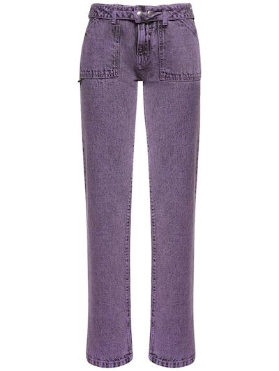 Low rise flared cotton denim jeans by AVAVAV