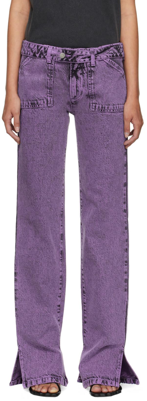 Purple Faded Jeans by AVAVAV