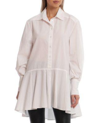 Women's Cotton Drop-Waist Shirt Dress by AVEC LES FILLES