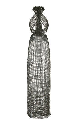 Exclusive Sequined Open-Knit Maxi Dress by AYA MUSE