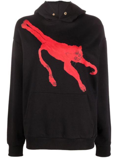 Meerkat graphic-print hoodie by AZ FACTORY