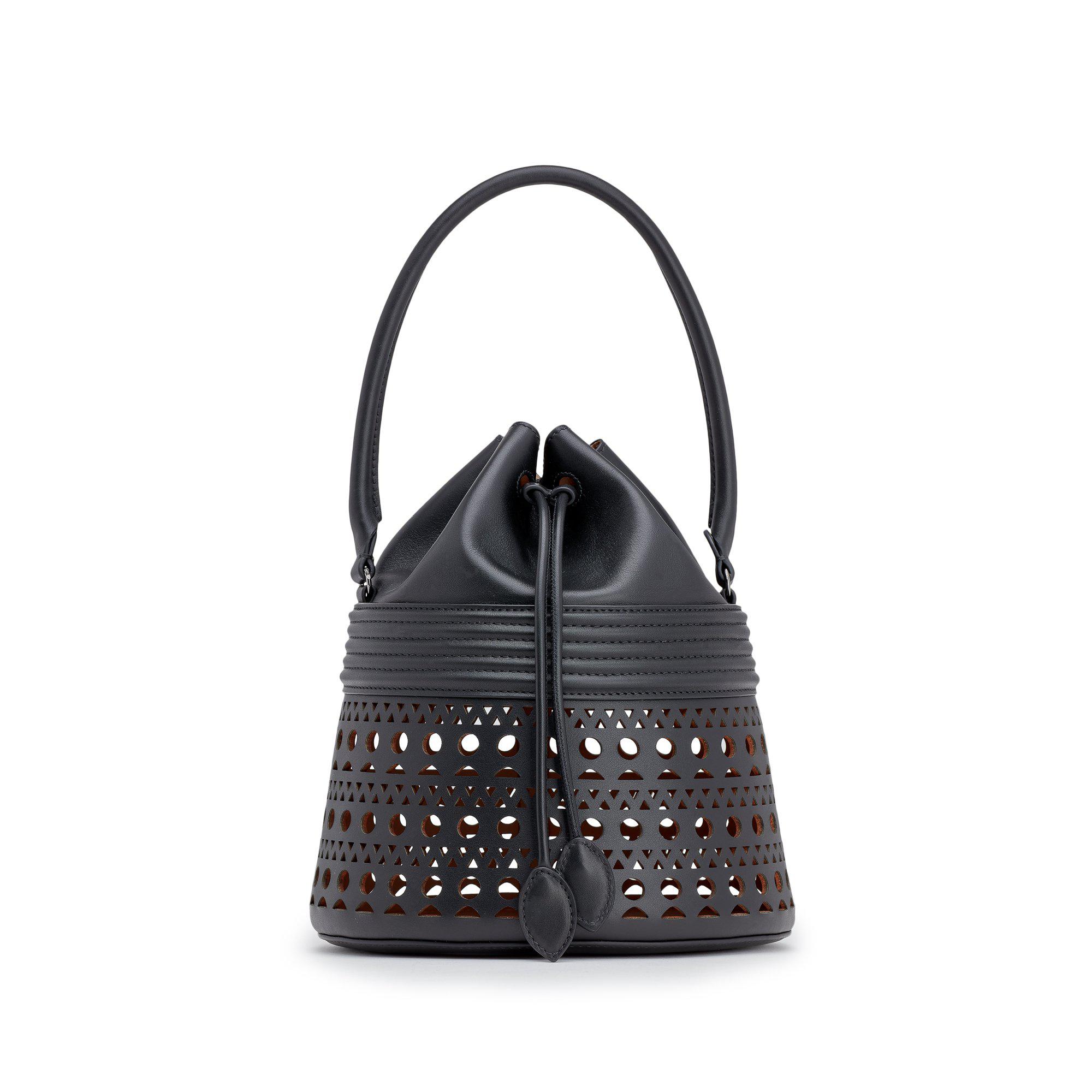 ALAÏA Le Bucket Corset 19 Bag (Black) by AZZEDINE ALAIA
