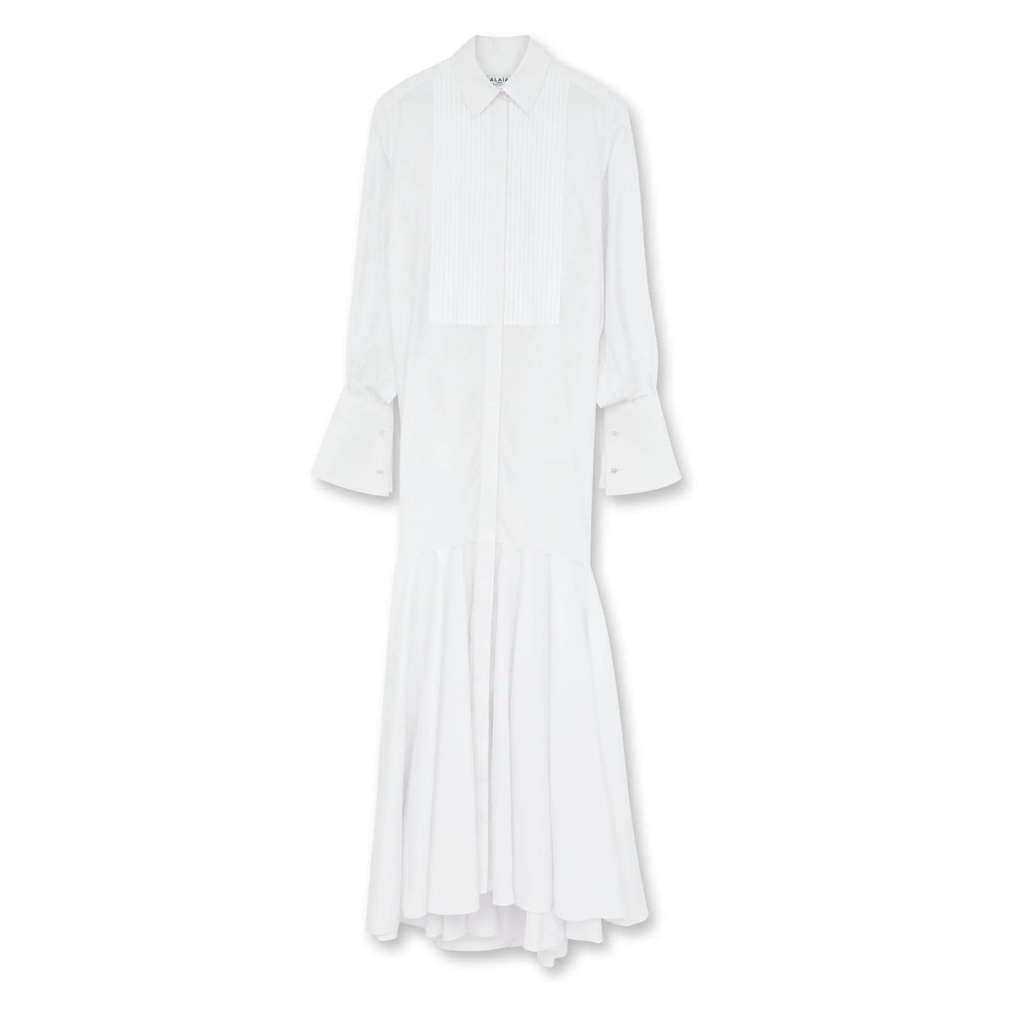 ALAÏA Women's Maxi Dress (White) by AZZEDINE ALAIA