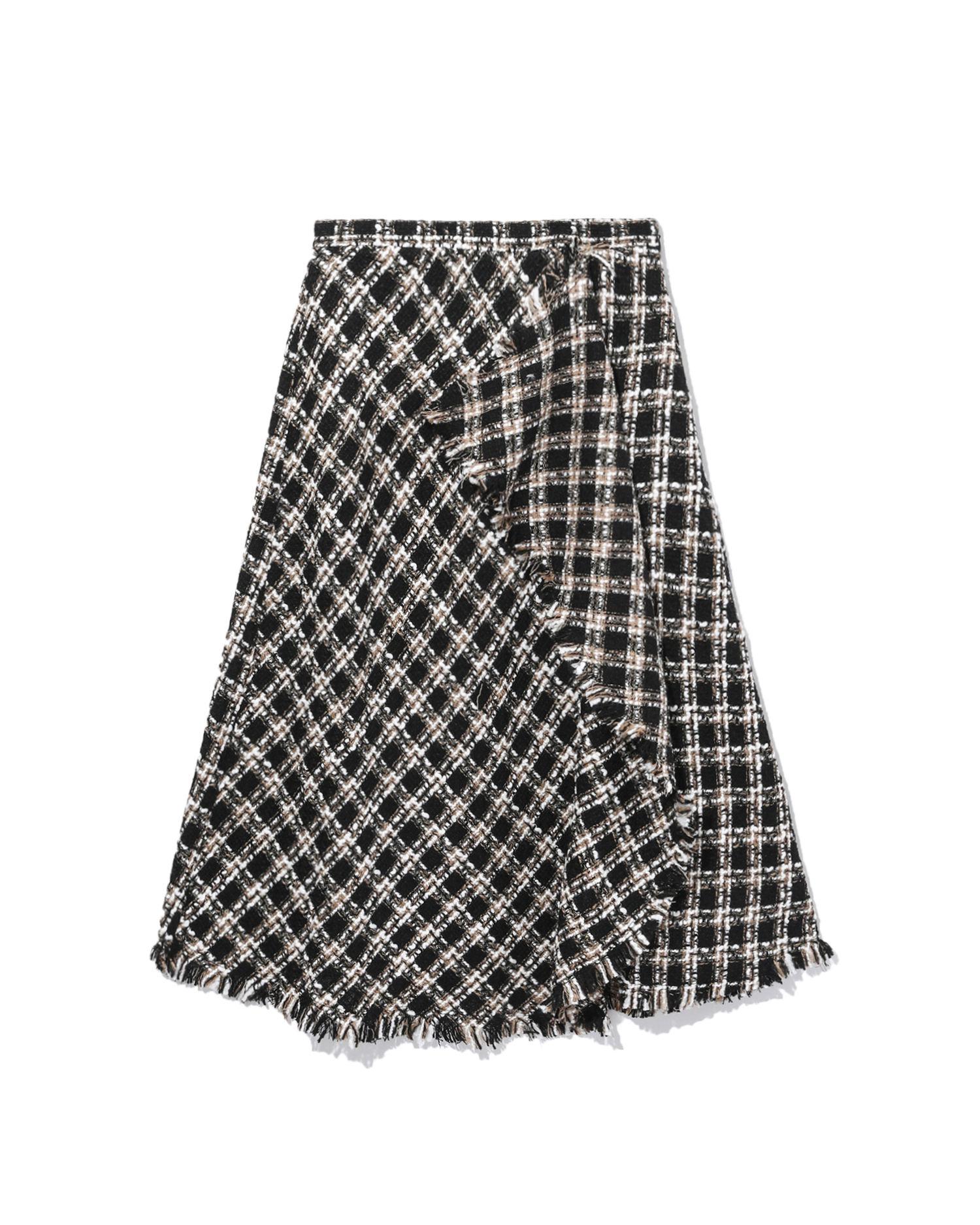 Layered checker skirt by B+AB