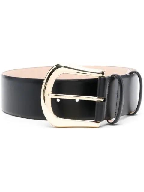 buckle-fastened leather belt by B-LOW THE BELT