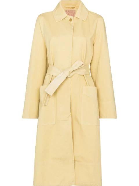 chino belted trench coat by B SIDES