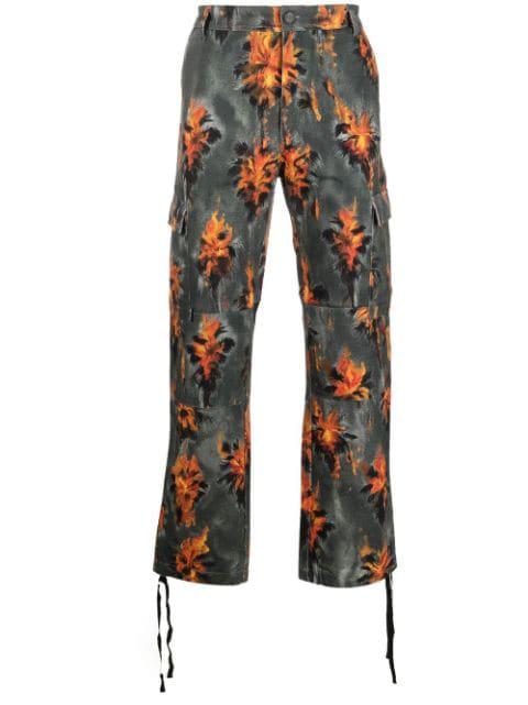 all-over graphic-print trousers by BABYLON LA