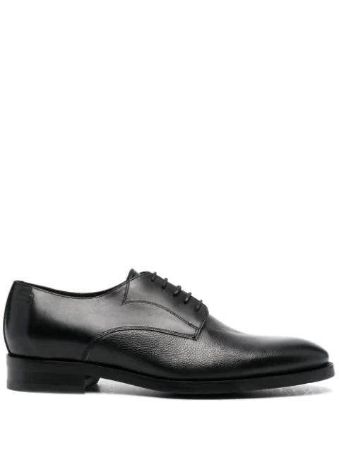 round-toe leather derby shoes by BALDININI