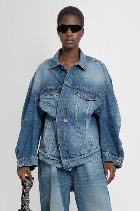 balenciaga jacket womens blue