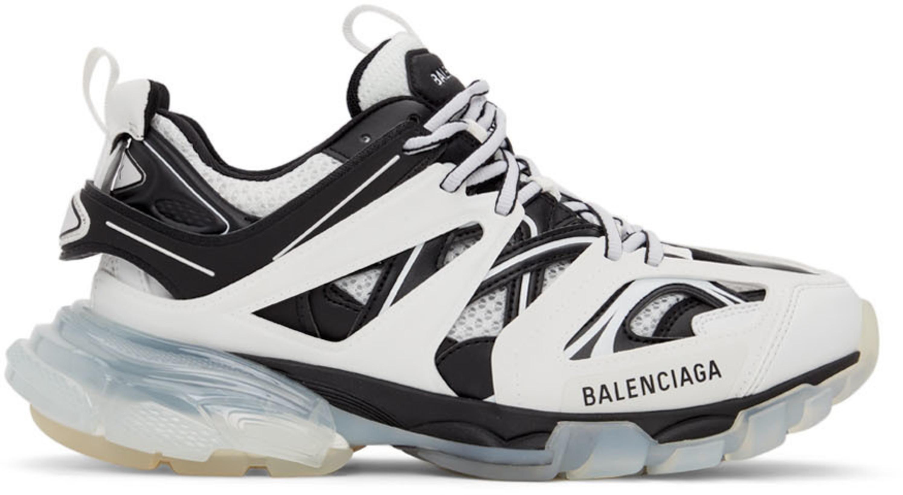 Black & White Track Sneakers by BALENCIAGA