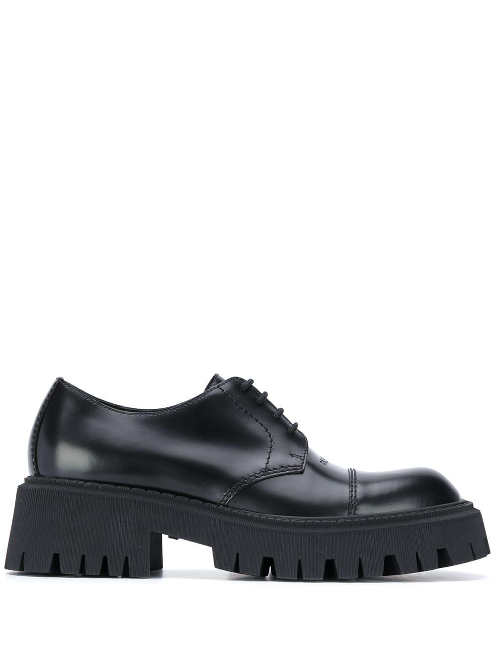 Balenciaga Men's Sergent 20MM Derby Shoes (Black) by 