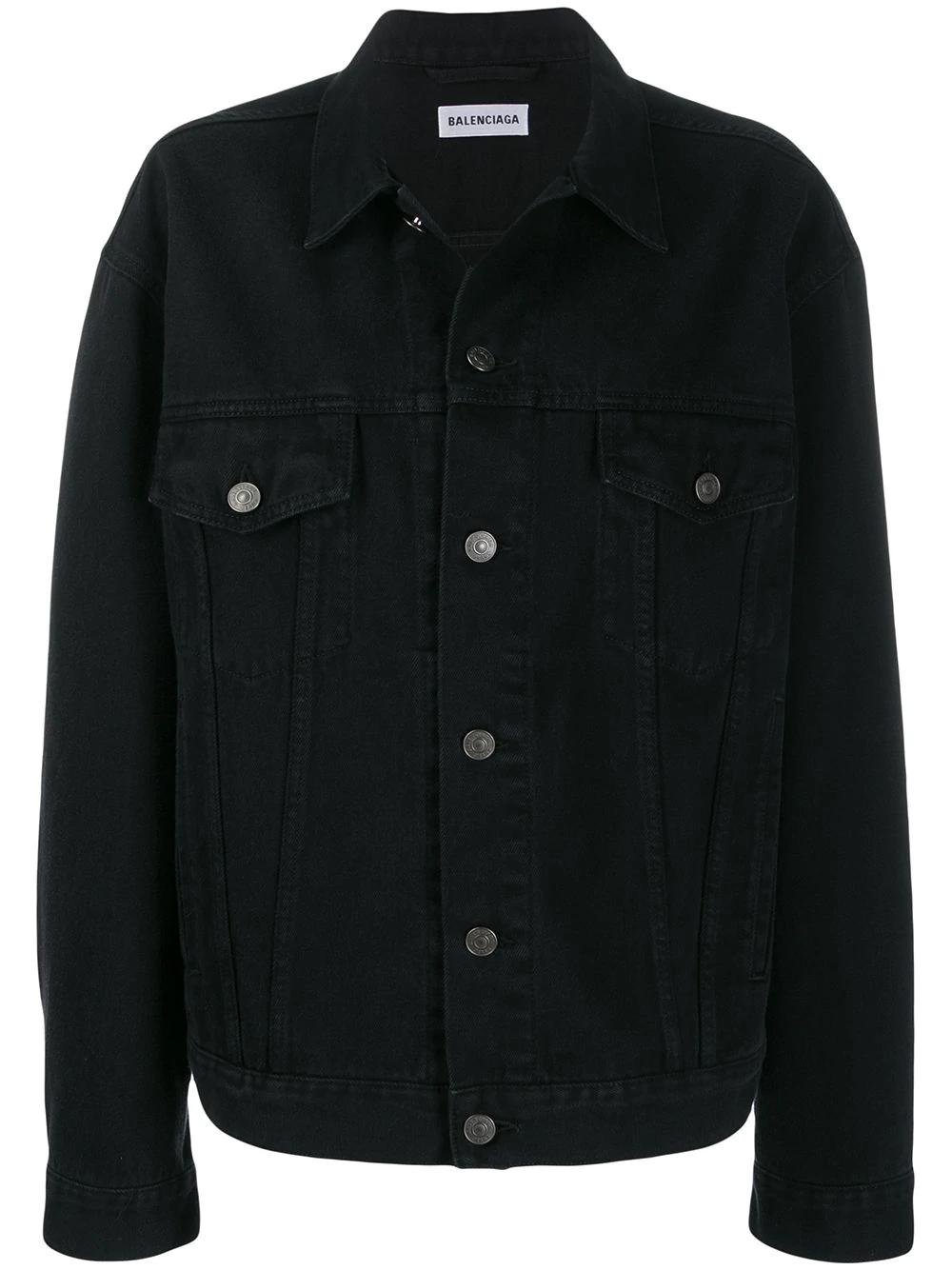 strass logo denim jacket by BALENCIAGA 
