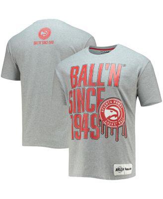 Men's Heather Gray Atlanta Hawks Since 1949 T-shirt by BALL'N