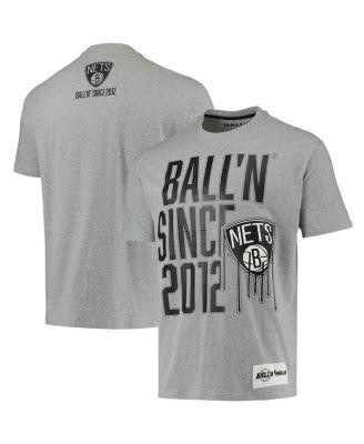 Men's Heather Gray Brooklyn Nets Since 2012 T-shirt by BALL'N