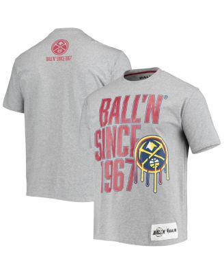 Men's Heather Gray Denver Nuggets Since 1967 T-shirt by BALL'N